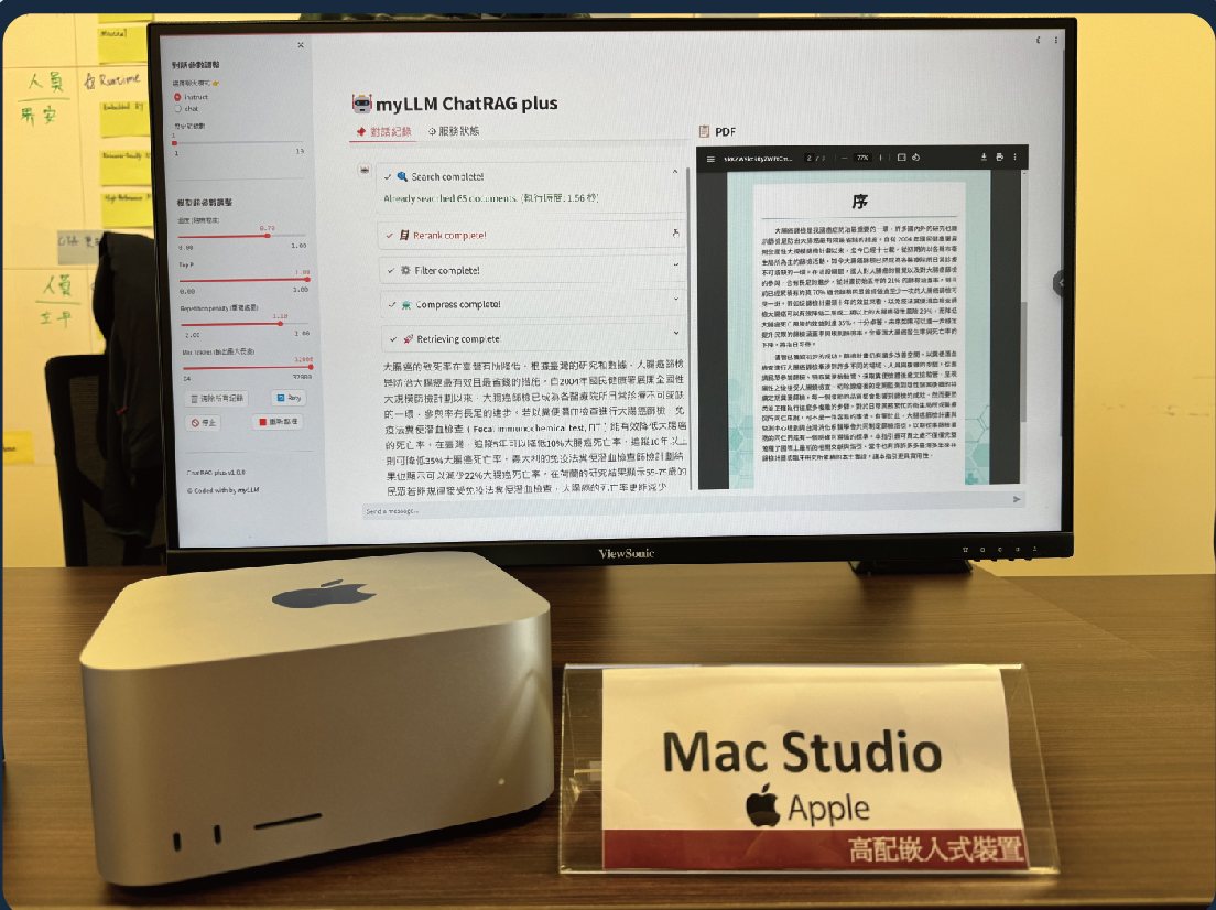 本項服務的示範機型 Mac Studio